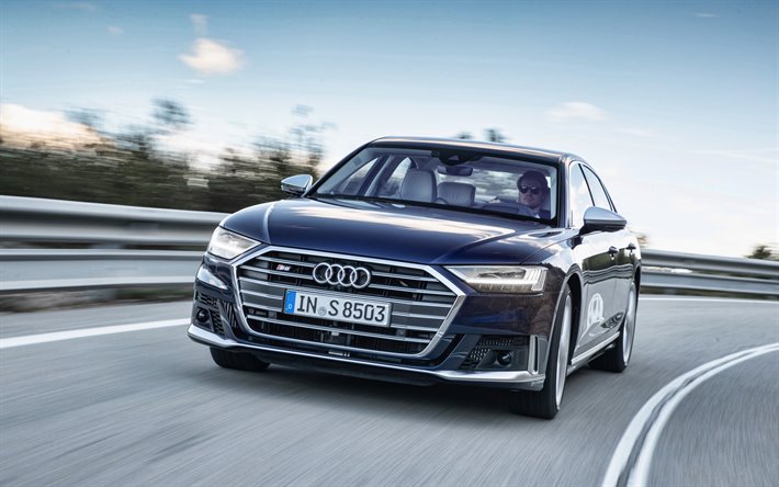 4k, Audi S8, coches de lujo, 2019 coches, coches alemanes, 2019 Audi S8, Audi