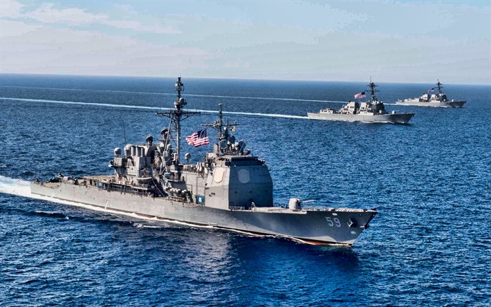 USS Princeton, CG-59, g&#252;d&#252;ml&#252; f&#252;ze kruvaz&#246;r&#252;, ABD Deniz Kuvvetleri, ABD ordusu, savaş gemisi, ABD Donanması, Ticonderoga-sınıfı USS Princeton CG-59