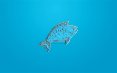 Balık BURCU, mavi k&#252;rk işareti, yıldız Falı, bur&#231;lar, Balık Burcu, astrolojik işareti, Balık, mavi arka plan