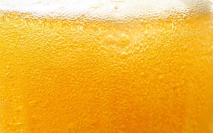 birra texture, vetro di birra, liquido texture, birra, schiuma, schiuma bianca, bevande texture, macro, sfondo, birra chiara, la birra con schiuma di grana