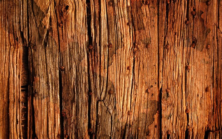 marrone, di legno, texture, close-up, sfondi in legno, sfondi, macro, inchiodato tavole di legno, sfondo