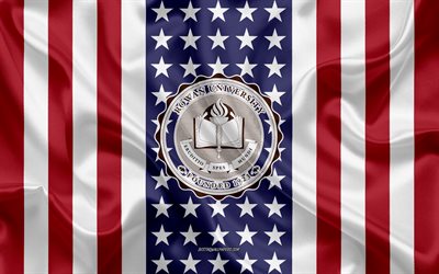 Emblema della Rowan University, bandiera americana, logo della Rowan University, Glassboro, Camden, USA, Rowan University