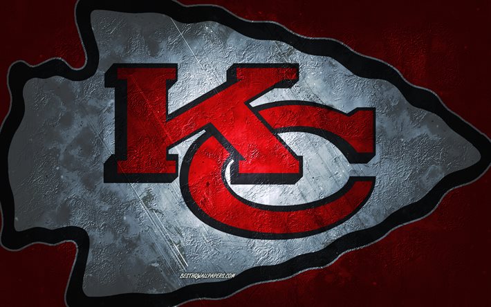 Download wallpapers Kansas City Chiefs, American football team, red