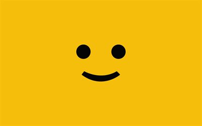 smile, minimal, yellow background, smiley icons, smile emotion, creative, smile sign, emotion signs