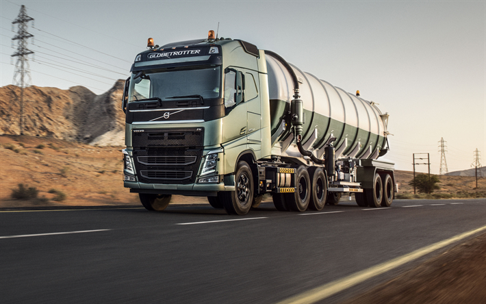 Volvo FH, 4k, 2018 kamyon, yeni FH, tanker, kamyon, Volvo