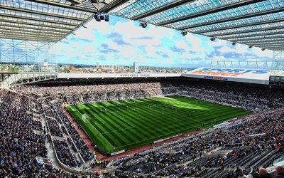 St James Park, HDR, Newcastle United Stadyumu, Londra, İngiltere, futbol, futbol stadyumu, Newcastle United FC