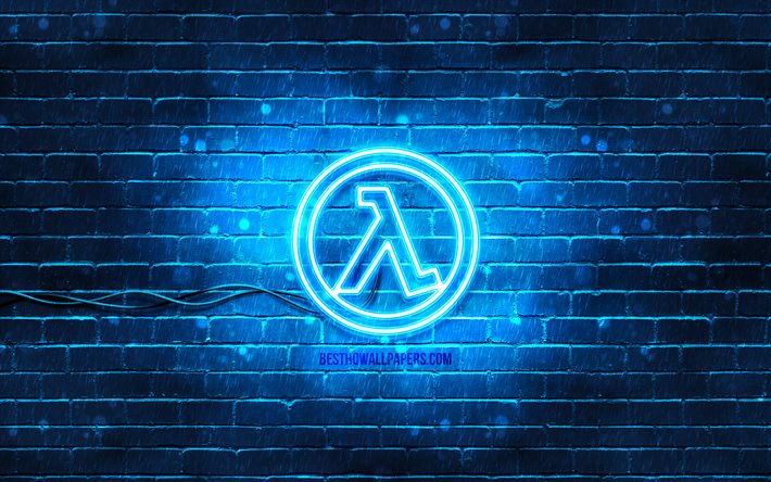 Download wallpapers Half-Life blue logo, 4k, blue brickwall, Half-Life logo,  2020 games, Half-Life neon logo, Half-Life for desktop free. Pictures for  desktop free