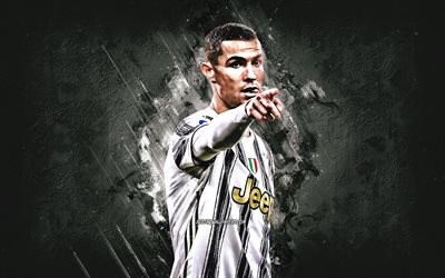 Cristiano Ronaldo, CR7, Juventus FC, portugalilainen jalkapalloilija, muotokuva, maailman jalkapallot&#228;hti, jalkapallo