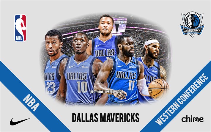 Dallas Mavericks, time de basquete americano, NBA, EUA, basquete, American Airlines Center, logotipo do Dallas Mavericks, Joshua Richardson