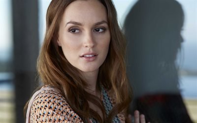 Leighton Meester, portrait, smile, american actress, hollywood, photosession