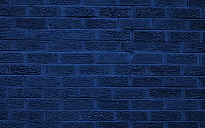 bleu texture de brique, de pierre, de la texture, de la ma&#231;onnerie, fond bleu, brique, mur bleu texture