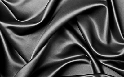 cinza de seda, cinza textura de tecido, seda, planos de fundo cinza, cetim, tecido de texturas, de cetim cinza, de seda, texturas