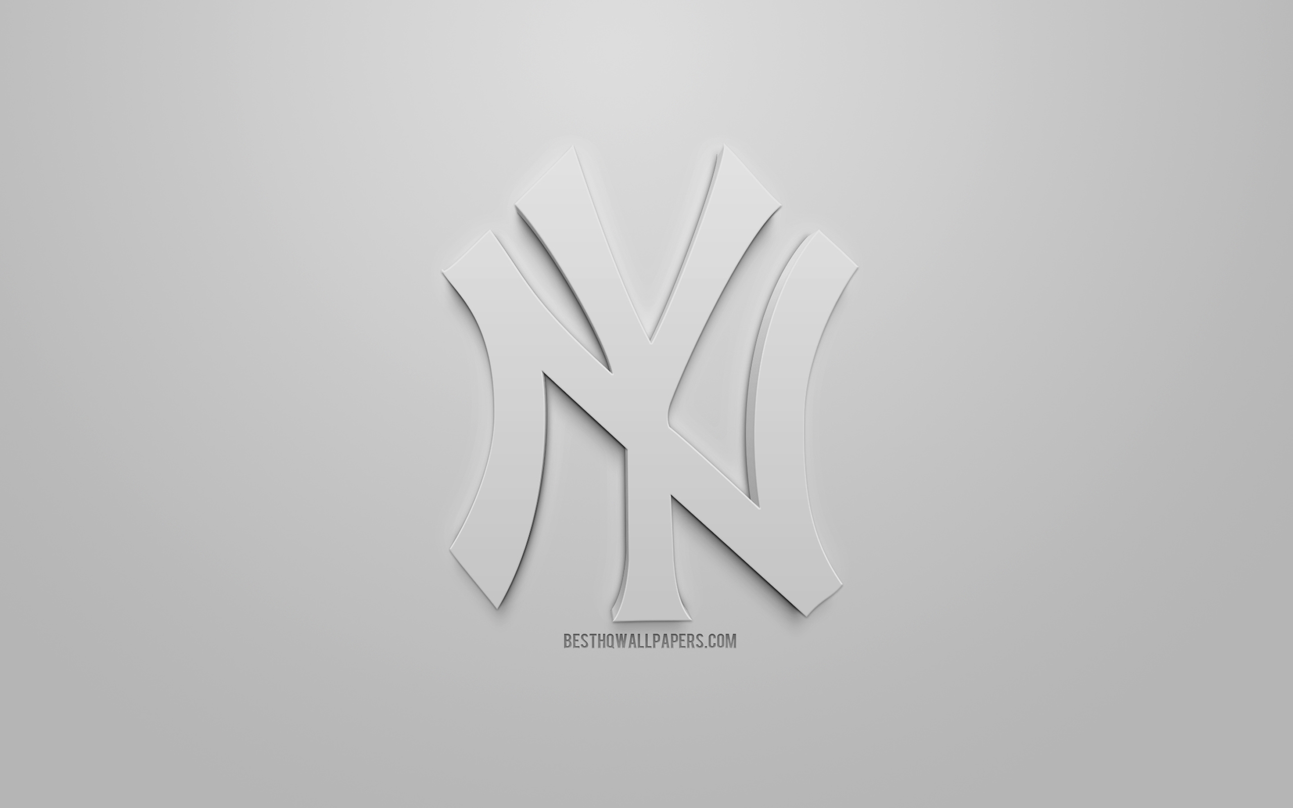 Descargar fondos de pantalla Los Yankees de nueva York, American club de  béisbol 3D de creative logo, fondo Gris, 3d emblema, MLB, Nueva York,  estados UNIDOS, la Major League Baseball, arte 3d,