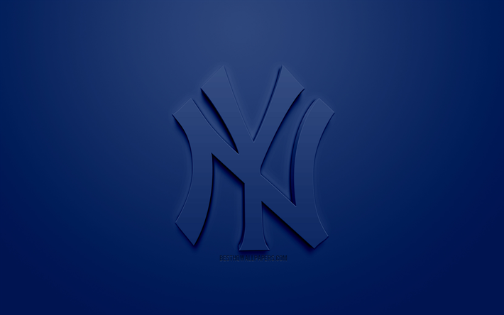 ダウンロード画像 Yankees アメリカ野球クラブ 創作3dロゴ 青色の背景 3dエンブレム Mlb ニューヨーク 米国 メジャーリーグベースボール 3dアート 野球 3dロゴ フリー のピクチャを無料デスクトップの壁紙