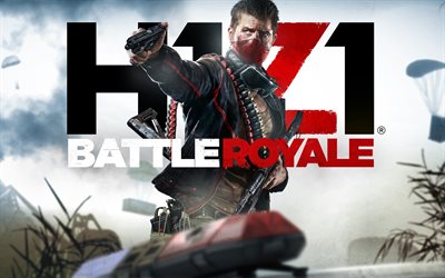 4k, Battle Royale H1z1, logo, 2018 oyunları, poster, Battle Royale