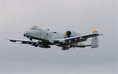 Fairchild Republic a-10 Thunderbolt II, Estadounidense de aviones de ataque, aviones militares en el cielo, la aviaci&#243;n militar, la Fuerza A&#233;rea de EEUU, estados UNIDOS