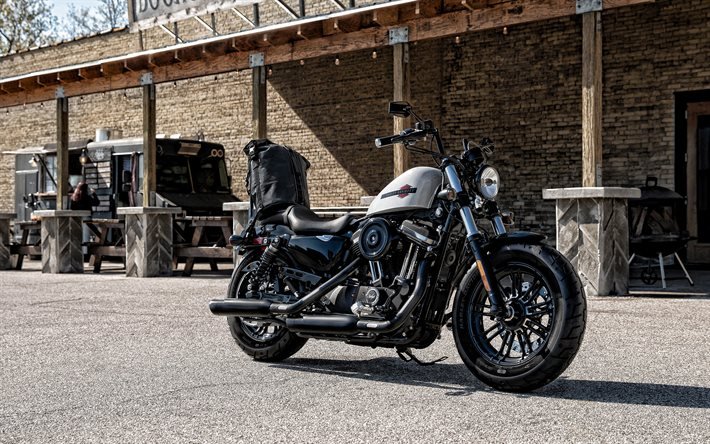 2020, Harley-Davidson, Sportster Iron 1200, vue de c&#244;t&#233;, &#224; l&#39;ext&#233;rieur, nouveau Fer noir 1200, american motos
