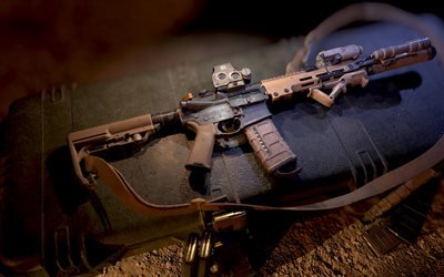 AR-15, american semi-automatic rifle, assault rifle, 3d rifle, AR-15 3d model