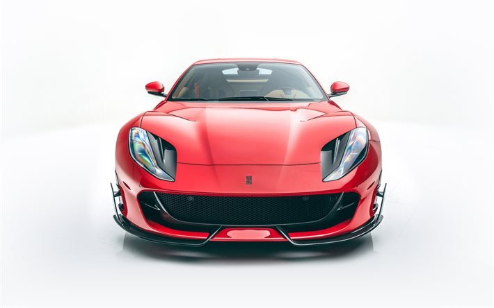 Ferrari 812 Superfast, front view, 2020 cars, supercars, italian cars, 2020 Ferrari 812 Superfast, Ferrari