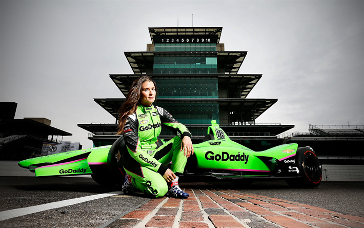 Danica Patrick, carro de corrida, Indycar Series, 2018 carros, Danica Sue Patrick, Indy 500