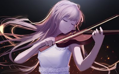 Your Lie In April, Kaori Miyazono, violinist, manga, Shigatsu wa Kimi no Uso