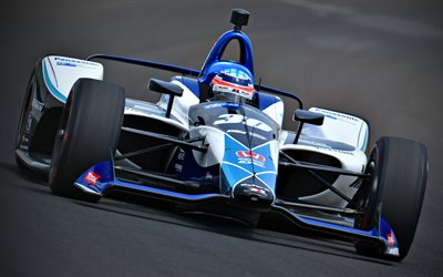 Takuma Sato, 4k, raceway, Indycar Series, 2018 auto, Rahal Letterman Lanigan Racing, Indy 500, Dallara-Honda