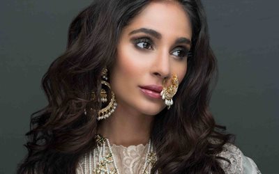 Alankrita Sahai, Miss Diva Earth 2014, portrait, face, traditional Indian ornament for the nose, Indian actress, Bollywood, photosession