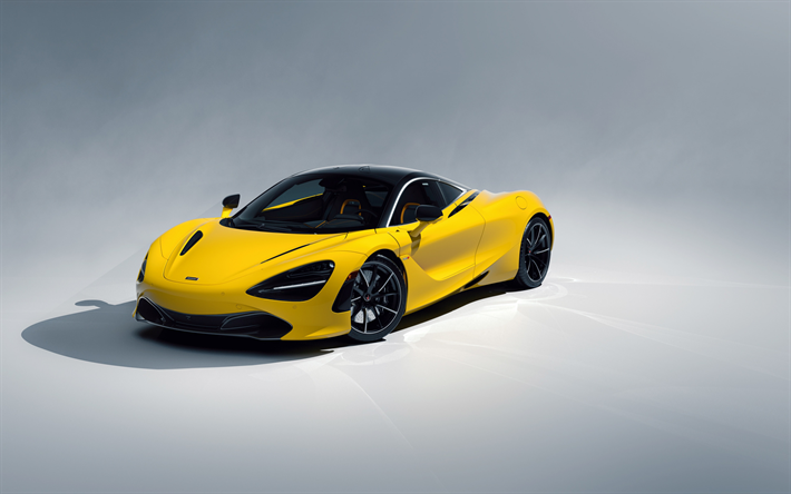 2019, マクラーレン720S, 黄色のスポーツクーペ, 新しい黄色720S, 黄色のスーパーカー, 英国のスポーツカー, マクラーレン
