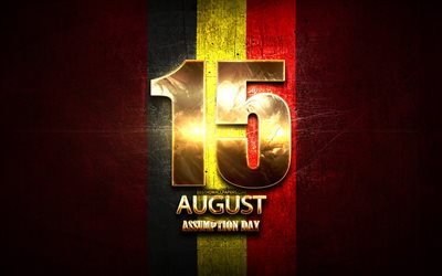 belgien, maria himmelfahrt, 15 august, goldene zeichen, die belgische nationale feiertage, belgien feiertage, europa