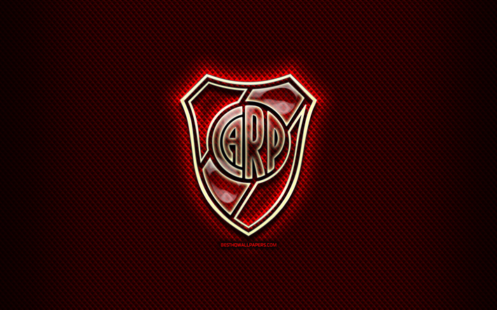Download Wallpapers River Plate Fc Glass Logo Red Rhombic Background Argentine Primera Division Soccer Argentinian Football Club River Plate Logo Creative Football Ca River Plate Argentina For Desktop Free Pictures For Desktop