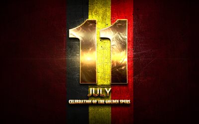 Firandet av den Gyllene Sporrar, 11 juli, gyllene tecken, Belgiska nationella helgdagar, Belgien Helgdagar, Belgien, Europa