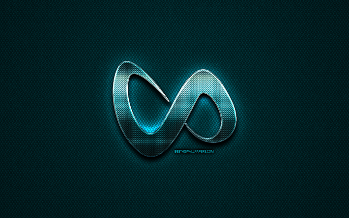 dj snake glitter, logo, musik-stars, kreative, blau metall-hintergrund, dj snake-logo, marken, superstars, dj snake