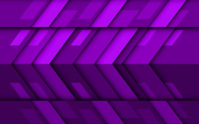 violeta setas, 4k, design de material, criativo, formas geom&#233;tricas, pirulito, setas, violeta design de material, tiras, geometria, violeta fundos
