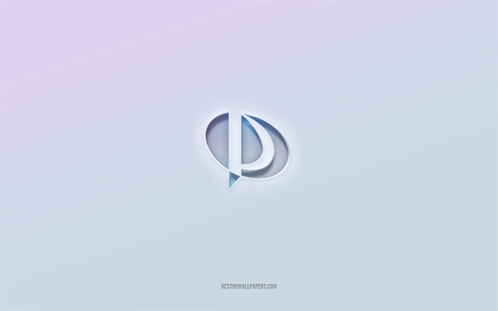 Palit logo, cut out 3d text, white background, Palit 3d logo, Palit emblem, Palit, embossed logo, Palit 3d emblem
