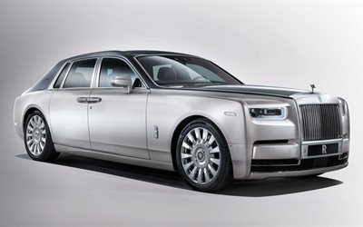 4k, Rolls-Royce Phantom, luxury cars, 2017 cars, studio, Rolls-Royce