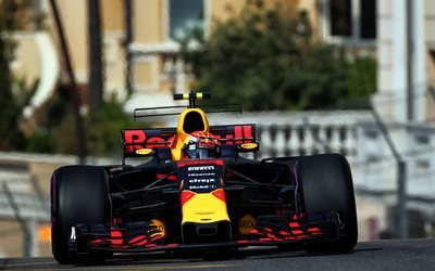 4k, Max Verstappen, Formula One, F1, Red Bull RB13, 2017 cars, Formula 1, Red Bull Racing