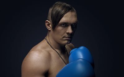 Alexander Usik, portrait, Ukrainian boxer, WBO world champion, boxing
