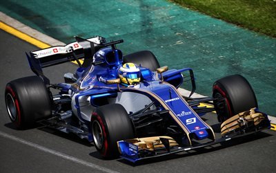 Marcus Ericsson, 4k, Formula One, F1, 2017 cars, Formula 1, Sauber F1 Team, C36