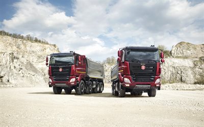 Tatra Phoenix, 2020, 8x8, Tatra 158, dump truck, uusi viininpunainen 158 Phoenix, Tšekin kuorma-autot, Tatra