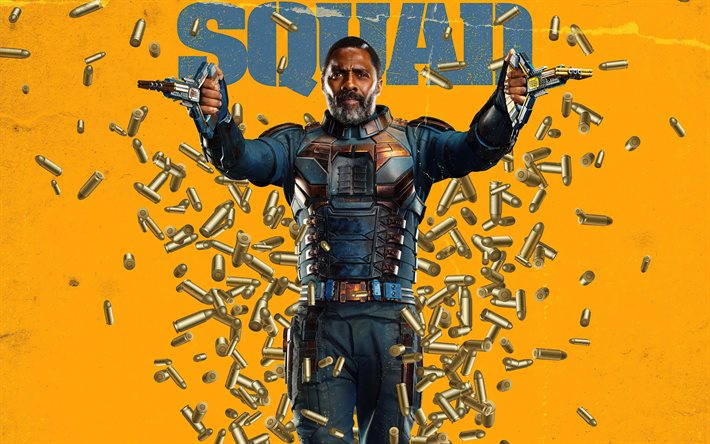 The Suicide Squad, affiche, mat&#233;riel promotionnel, Idris Elba, Robert DuBois, Bloodsport, personnages de The Suicide Squad