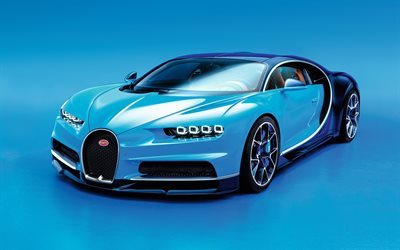 hypercar, 2017, bugatti, bugatti chiron, blue bugatti