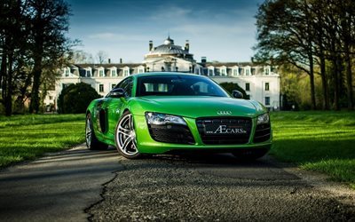 2015, audi r8, supercars, tuning, parco