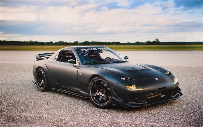 tuning, mazda rx-7, sports cars, coupe
