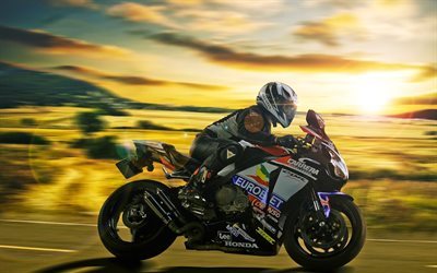 in motion, racer, 2016, sportbike, racing motorcycle, honda