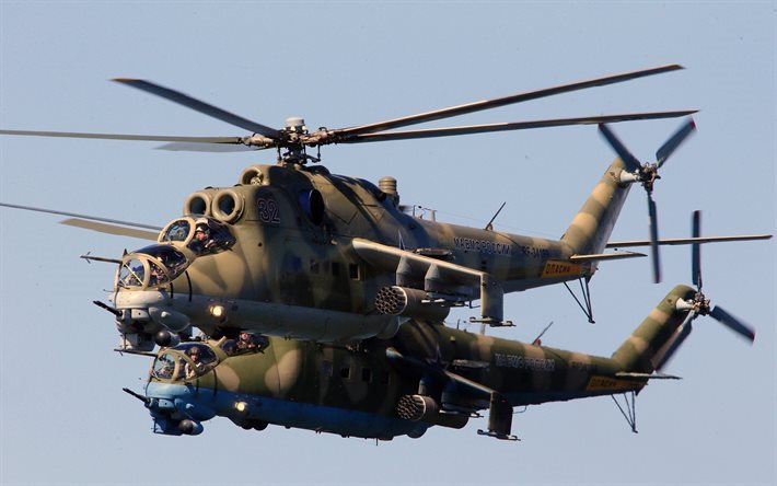 mi-24, mi-35m, elicottero, aerei da combattimento