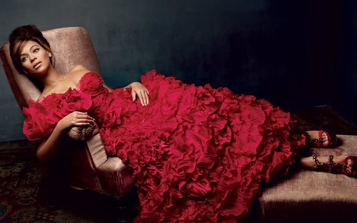 beyonce, promi, fotoshooting, rotes kleid, s&#228;nger, br&#252;nette