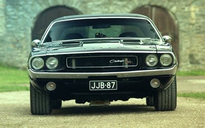 dodge challenger, musculary, front view, 1970, dodge
