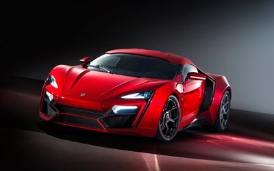 sports cars, 2016, lykan hypersport, supercars, red lukan