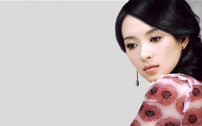 attrice, celebrit&#224;, faccia, zhang ziyi, ragazze asiatiche, bruna