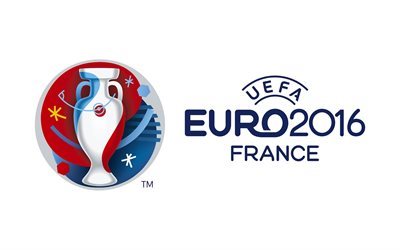 white background, logo, france 2016, uefa, euro 2016, france